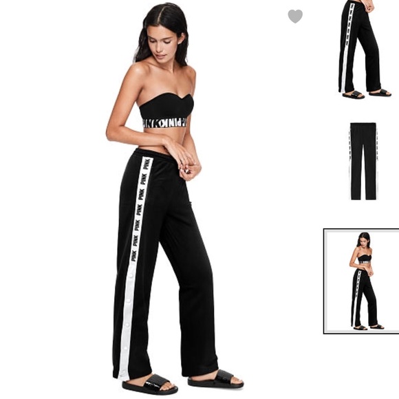 PINK Victoria's Secret | Pants u0026 Jumpsuits | Victoria Secret Pink Track  Pants | Poshmark